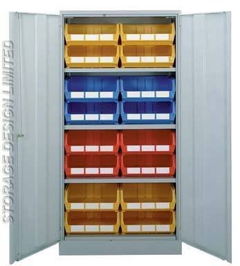 Colour linbins in large cupboard LINBINS of Storage Design Limited Primrose Hill - Photo 23 of 54
