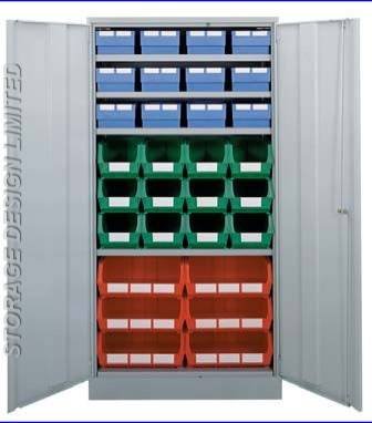 Colour linbins in large cupboard LINBINS of Storage Design Limited Primrose Hill - Photo 25 of 54