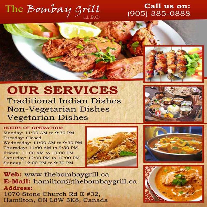  Profile Photos of Indian Cuisine Restaurant Near me in Hamilton | The Bombay Grill 1070 Stone Church Rd E 32 - Photo 1 of 1