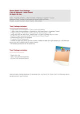 Menus & Prices, KET Travel, Cairo