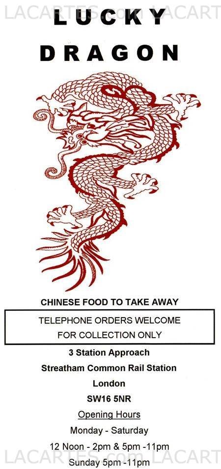 Pricelists of Lucky Dragon Chinese Takeaway 3 Station Approach - Photo 1 of 6