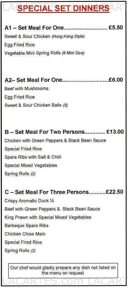 Pricelists of Lucky Dragon Chinese Takeaway 3 Station Approach - Photo 6 of 6