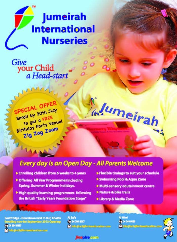  Promotions of Jumeirah International Nurseries Al Safa / Al Wasl / Southridge, Downtown - Photo 2 of 2