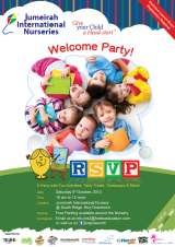 Jumeirah International Nurseries Welcome Party, an exclusive event

A Party with Fun Activities, Tasty Treats, Giveaways & More! 

Supported by: 
TribeFit, Health Factory, Organic Foods & Cafe, Barakat, MumzWorld.com, Mother, Baby & Child Magazine , , Jumeirah International Nurseries, Dubai