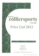 Menus & Prices, Collier Sports, King's Lynn