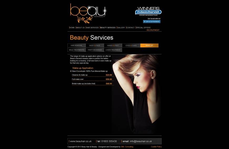  Pricelists of Beau Hair & Beauty 205 Queens Road - Photo 7 of 8