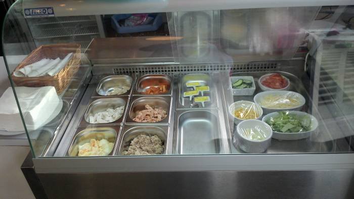 Our chiller cabinet of fillings general pics of Picnic Pantry cafe and sandwich shop 1 Oscar Road - Photo 5 of 10