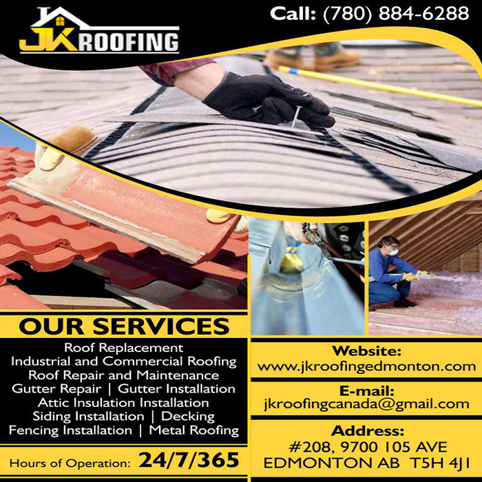  Profile Photos of Residential Roofing Contractors in EDMONTON | JK Roofing 208, 9700 105 AVE - Photo 1 of 1