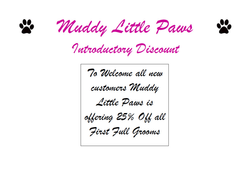  Pricelists of Muddy Little Paws - Professional Qualified Groomer 39 Valley Rise - Photo 3 of 3