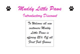 Menus & Prices, Muddy Little Paws - Professional Qualified Groomer, Watford