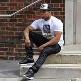 Rebel8 T-shirt and snapback and Embellish NYC biker jeans, Everythinghiphop: Hip hop Clothing, Streetwear, Urban wear, London