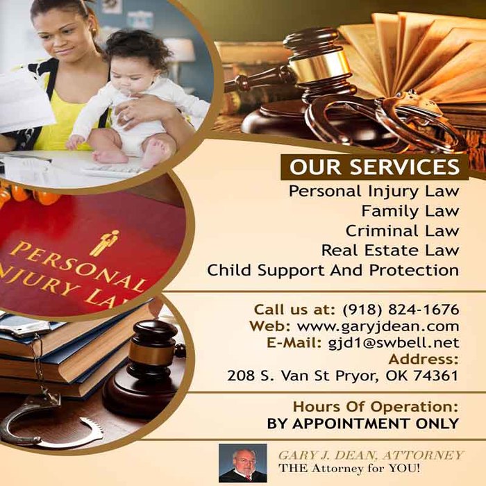  Profile Photos of CHILD SUPPORT AND PROTECTION in Pryor | Gary J Dean, Attorney 208 S. Van St Pryor - Photo 1 of 1
