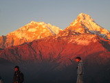 Beautiful sunset view             , Annapurna Base Camp Trek, Kathmandu