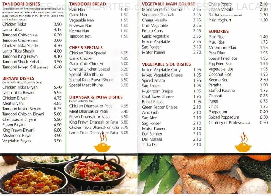  Pricelists of Spice Hut Indian Takeaway 16 Ross Parade - Photo 2 of 3