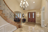 Foyer in luxury home with curved staircase Big Ben Cleaning Inc. 841 Canoe Green SW 