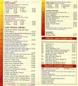 Menus & Prices, Ya Hao Chinese Takeaway, Wallington
