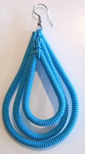 Telephone Wire teardrop earrings Telephone Wire Jewellery of The African Art Centre 94 Florida Road - Photo 3 of 5
