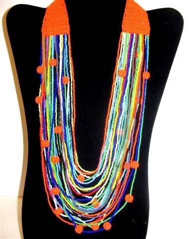Multi-strand Beaded Necklace Beaded Jewellery  of The African Art Centre 94 Florida Road - Photo 4 of 4