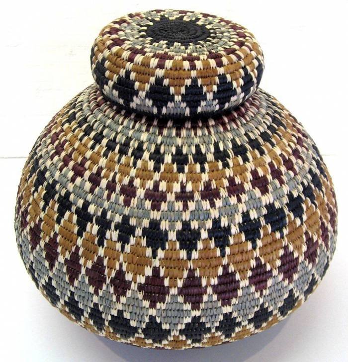 Ilala Palm Hand-woven Basket  Ilala Palm Baskets of The African Art Centre 94 Florida Road - Photo 1 of 3