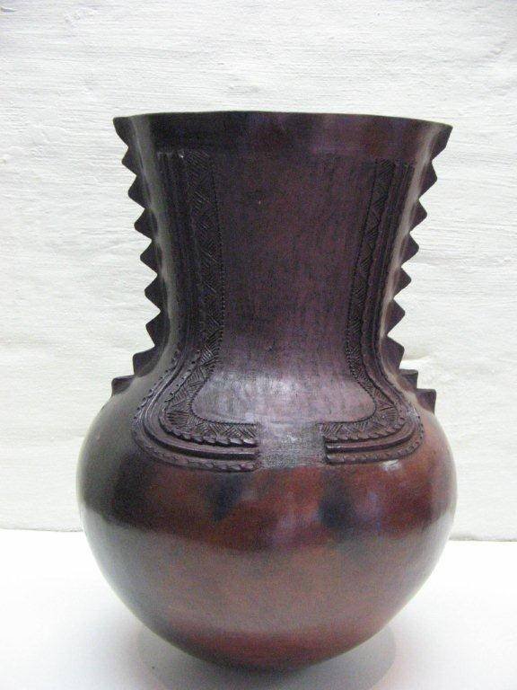 Coiled Clay Pot by Jabu Nala Traditional Zulu Pots  of The African Art Centre 94 Florida Road - Photo 3 of 5