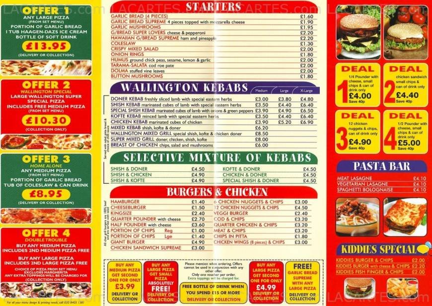 Pricelists of Wallington Express Delivery 119 Stafford Road - Photo 1 of 2