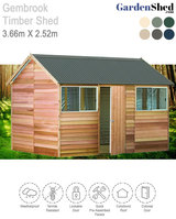 Gembrook Timber Shed 3.6m X 2.5 Cedar Shed
$3,397, Garden Sheds to Melbourne, Brisbane, Sydney, Australia, Melbourne