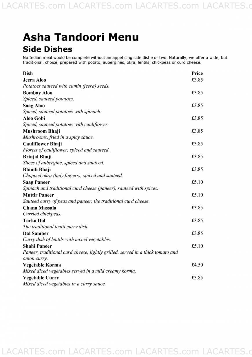  Pricelists of The Asha Tandoori 68 Station Approach - Photo 4 of 18