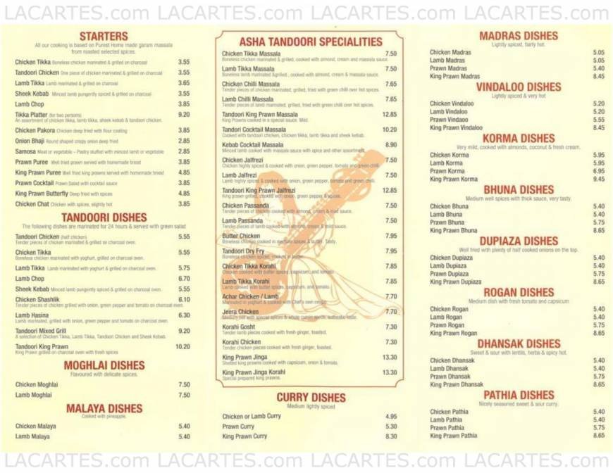  Pricelists of The Asha Tandoori 68 Station Approach - Photo 2 of 18