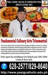 Apicius Culinary Arts PCC, Pasig City