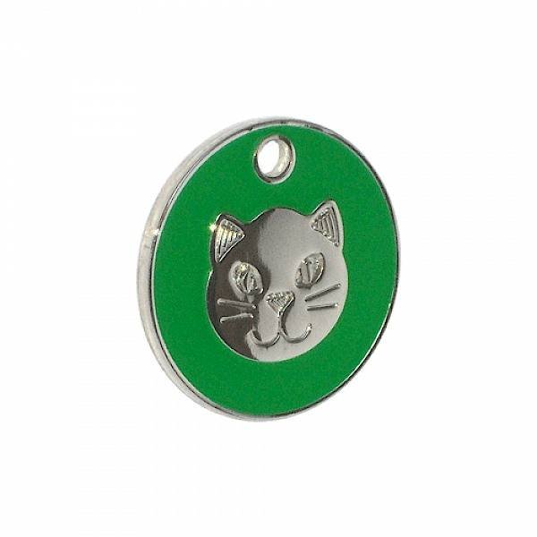 Green enamel pet tag - cat face motif - from tagmakers.co.uk Enamel Pet Tags of Tag Makers West View - Photo 13 of 37 Green enamel pet tag - cat face motif - from tagmakers.co.uk Enamel Pet Tags of Tag Makers West View - Photo 13 of 37