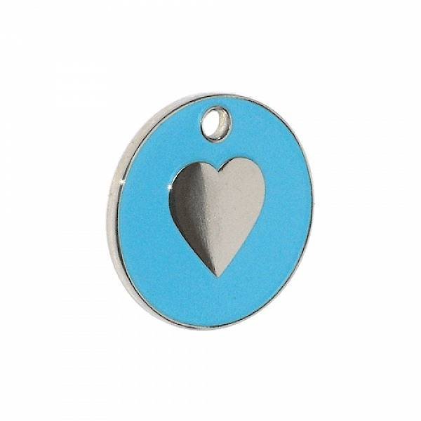 Light Blue enamel pet tag - heart motif - from tagmakers.co.uk Enamel Pet Tags of Tag Makers West View - Photo 26 of 37