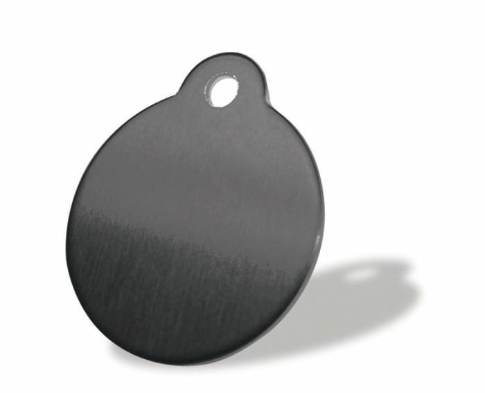 Black disc-shape aluminium pet tag from tagmakers.co.uk Aluminium Pet Tags of Tag Makers West View - Photo 4 of 25 Black disc-shape aluminium pet tag from tagmakers.co.uk Aluminium Pet Tags of Tag Makers West View - Photo 4 of 25