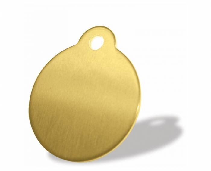 Gold disc-shape aluminium pet tag from tagmakers.co.uk Aluminium Pet Tags of Tag Makers West View - Photo 10 of 25 Gold disc-shape aluminium pet tag from tagmakers.co.uk Aluminium Pet Tags of Tag Makers West View - Photo 10 of 25