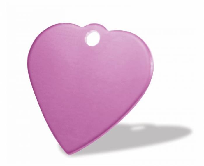 Purple heart-shape aluminium pet tag from tagmakers.co.uk Aluminium Pet Tags of Tag Makers West View - Photo 18 of 25