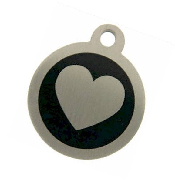 Black Steel Pet Tag with heart motif from tagmakers.co.uk Steel Pet Tags of Tag Makers West View - Photo 3 of 16 Black Steel Pet Tag with heart motif from tagmakers.co.uk Steel Pet Tags of Tag Makers West View - Photo 3 of 16