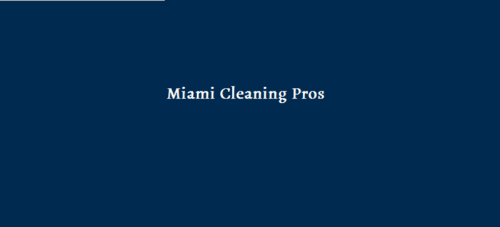  Profile Photos of Miami Cleaning Pros 7435 West 20th Avenue - Photo 1 of 1