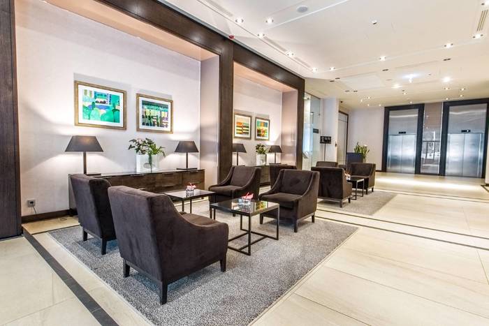 Lobby at Hilton Garden Inn Krakow Airport Hilton Garden Inn Krakow Airport of Hilton Garden Inn Krakow Airport Kapitana MieczysÅ‚awa Medweckiego 3 - Photo 2 of 9