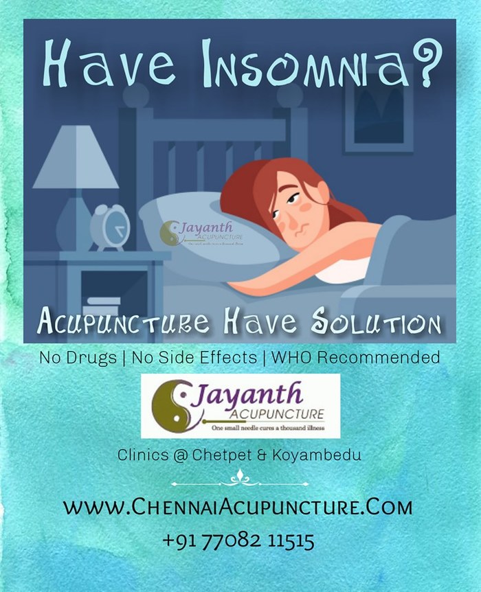 Acupuncture Treatment for Insomnia in Chennai Acupuncture Treatment Near Me of Chennai Jayanth Acupuncture Clinic # 33/18, 1st Floor, School Street, Next to Mahindra First Choice - Photo 25 of 27