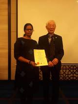 Acupuncturist Parimala Selvi with Prof. QindMing Zhu Chennai Jayanth Acupuncture Clinic # 33/18, 1st Floor, School Street, Next to Mahindra First Choice 