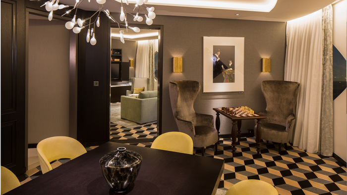 Diamond Suite Dining Area Hilton Amsterdam Airport Schiphol of Hilton Amsterdam Airport Schiphol Schiphol Boulevard 701 - Photo 6 of 12