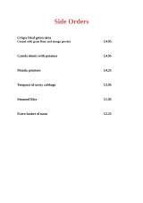 Menus & Prices, The Ambrette Restaurant, Margate