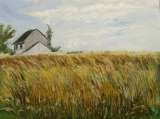  Field near Thury en Valois, oil on linen panel, 18