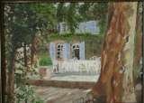 Chateaux de Varenne, oil on canvas panel, 12