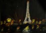 City of Light, oil on canvas, 18