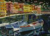 La Cote d'Azur, acrylic on canvas, 18