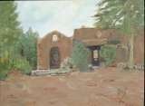 Taos Afternoon, oil on canvas panel, 12