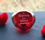 Red Hot Love Heart supplied and engraved by Frosted Lime, Frosted Lime Ltd, Hitchin