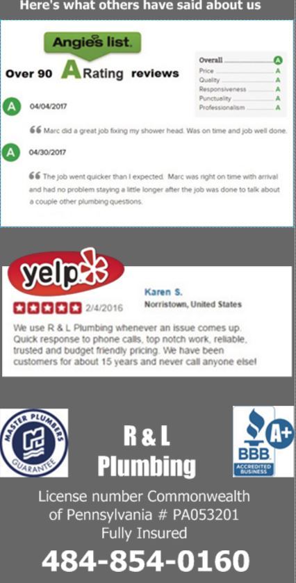 Plumbers near me Profile Photos of R & L Plumbing and Heating LLC 1030 S Trooper Rd - Photo 5 of 9