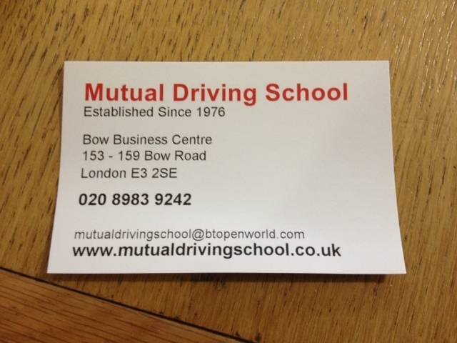  Profile Photos of Mutual Driving School Bow House Business Centre 153-159 Bow - Photo 6 of 11