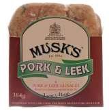 Pork and Leek, Musks Newmarket Sausages, Newmarket